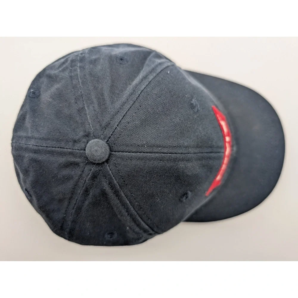 Levis Baseball Cap Navy Blue Red Logo Patch Adjustable Cotton Hat UN